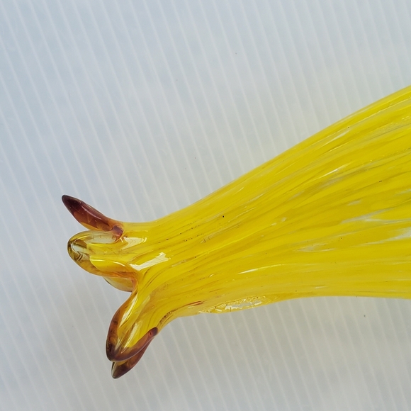 Hand Blown Glass Multicolor Hanging HUMMINGBIRD FEEDER Art Glass 9" Floral Gourd - Picture 7 of 10